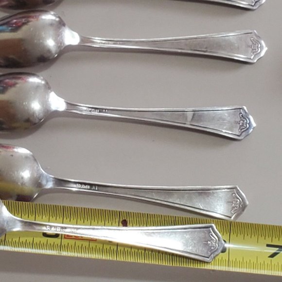 6 Vintage Manor A1 by R & B International Silver Silverplate Teaspoons 1923 - Picture 10 of 11
